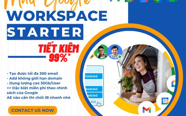 Áp dụng chức năng bộ nhớ gộp cho gói google workspace starter