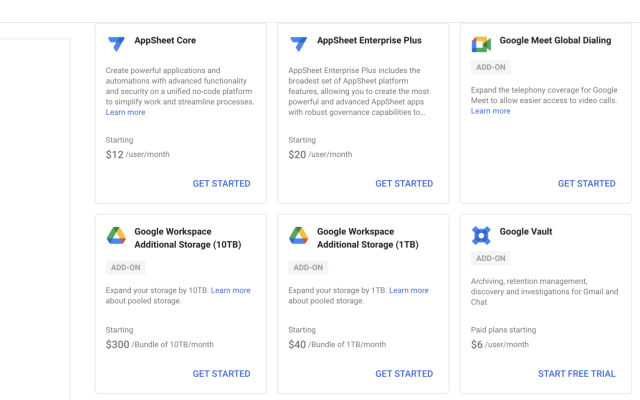 Mua thêm dung lượng tài khoản Google Drive, Gmail doanh nghiệp (Google Workspace / G Suite): Vấn đề và Giải pháp