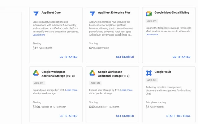 Mua thêm dung lượng tài khoản Google Drive, Gmail doanh nghiệp (Google Workspace / G Suite): Vấn đề và Giải pháp
